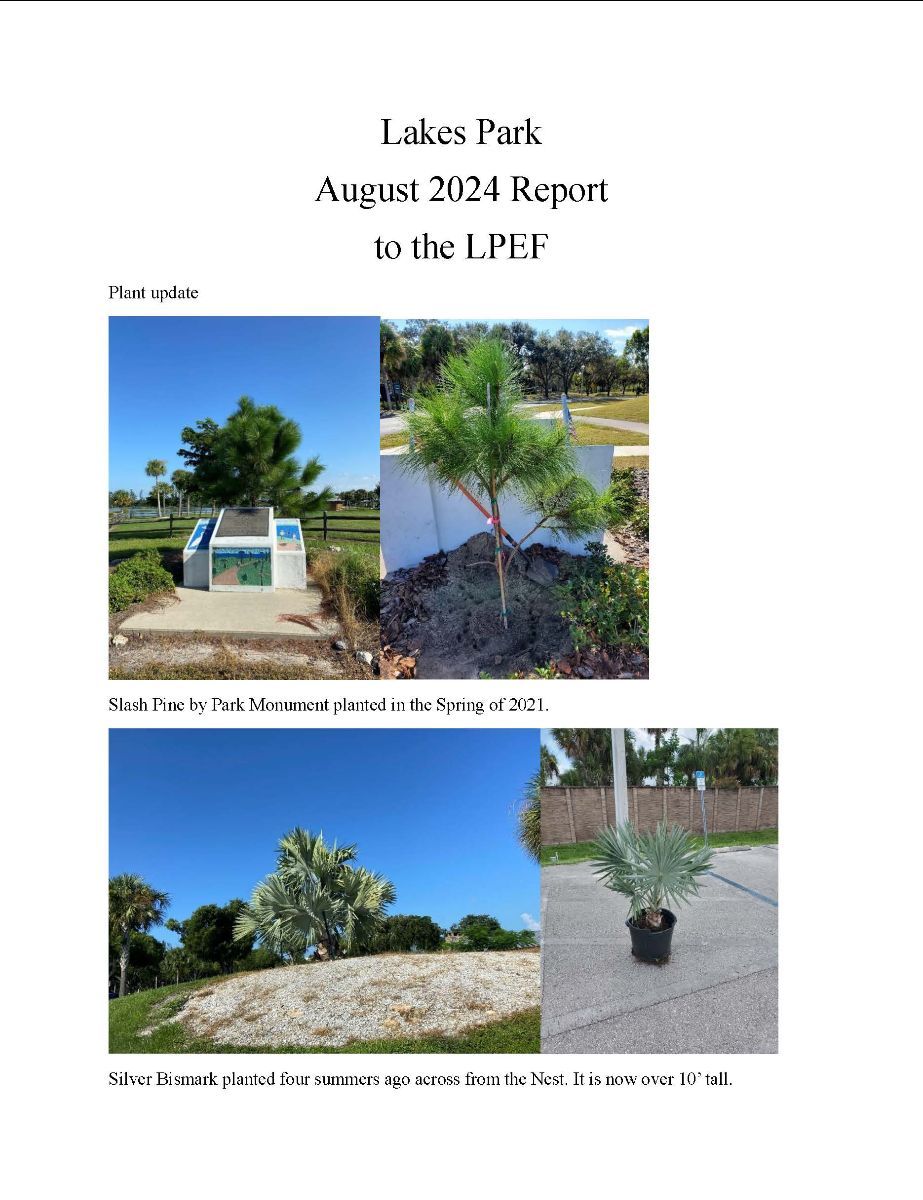 There are a lot of pictures of trees and plants in this report.