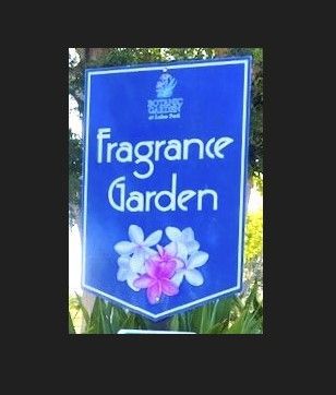 Blue sign:
