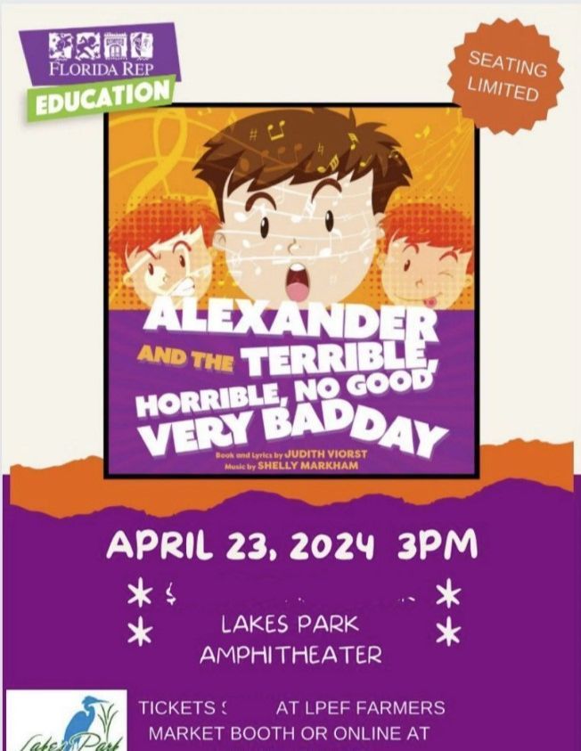 a flyer for a book day at lakes park