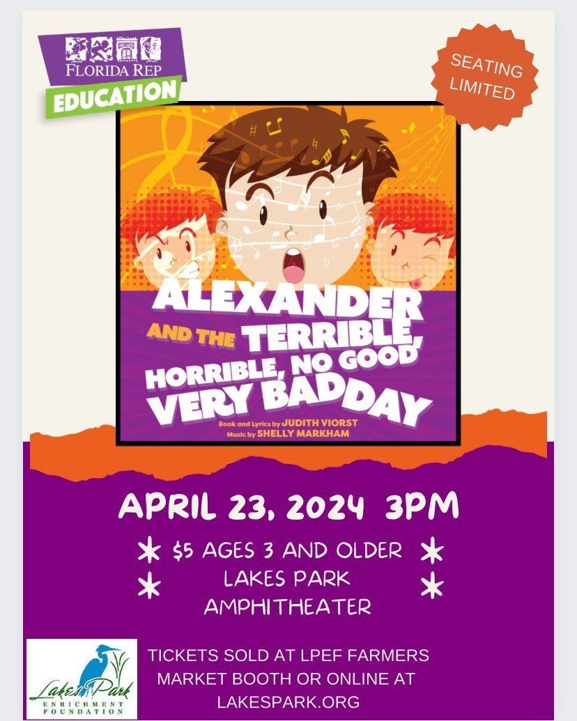 A poster for alexander and the terrible no good very bad day