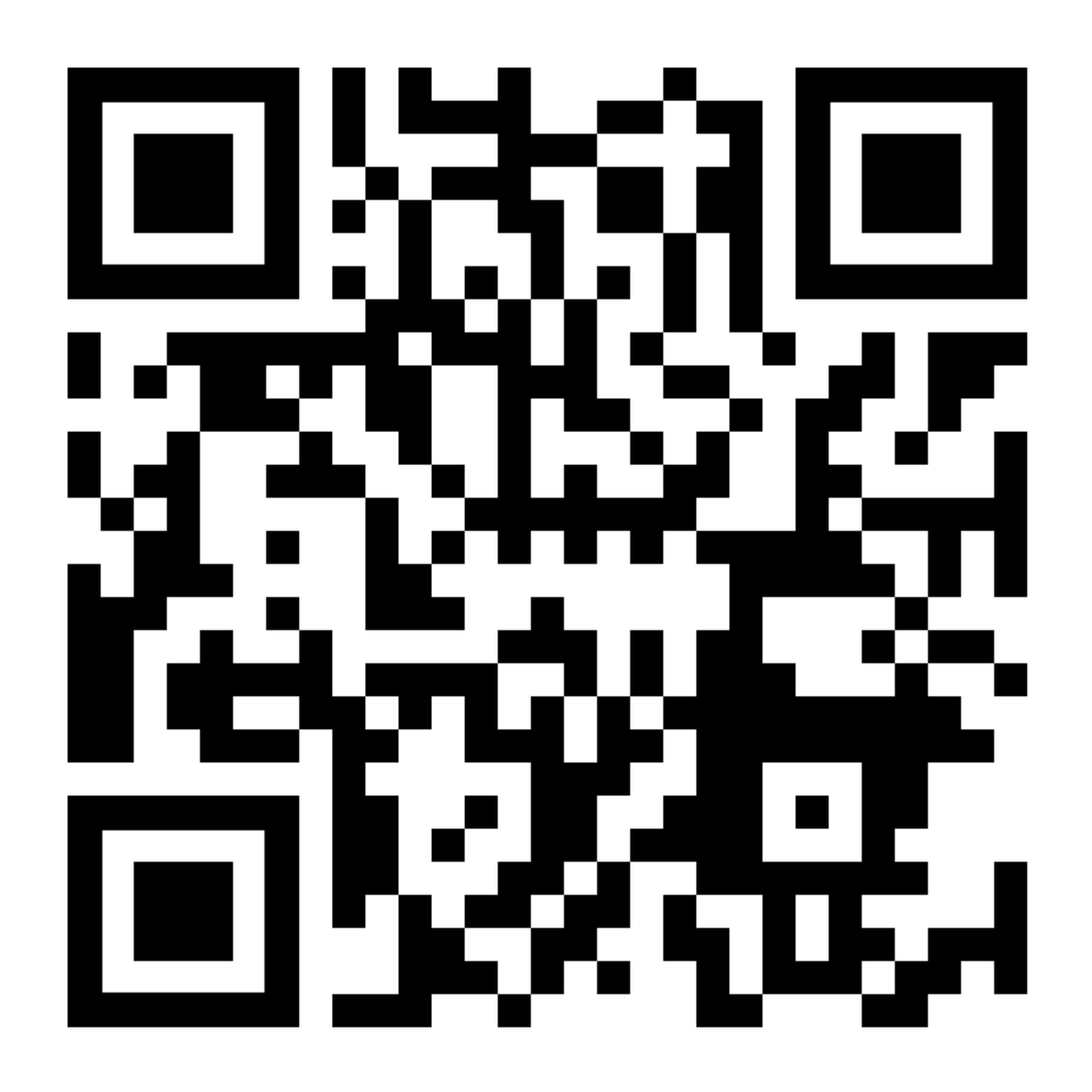 A black and white qr code on a white background.