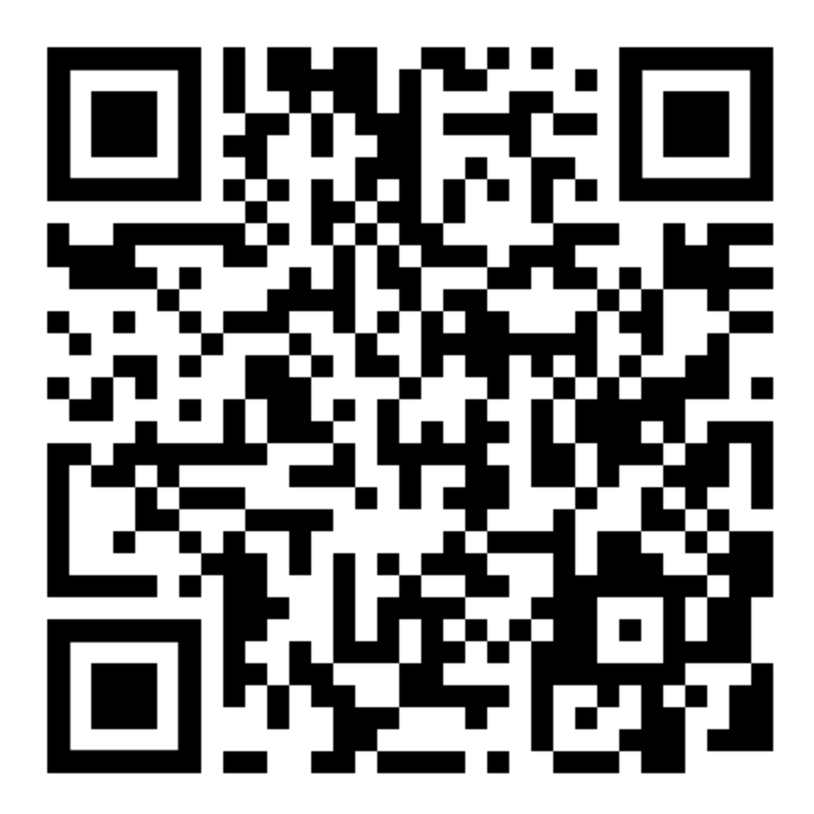 A black and white qr code on a white background.