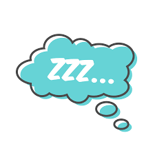 Blue thought bubble with