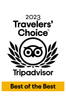 Premio al mejor de los mejores de TripAdvisor de 2023 para viajeros