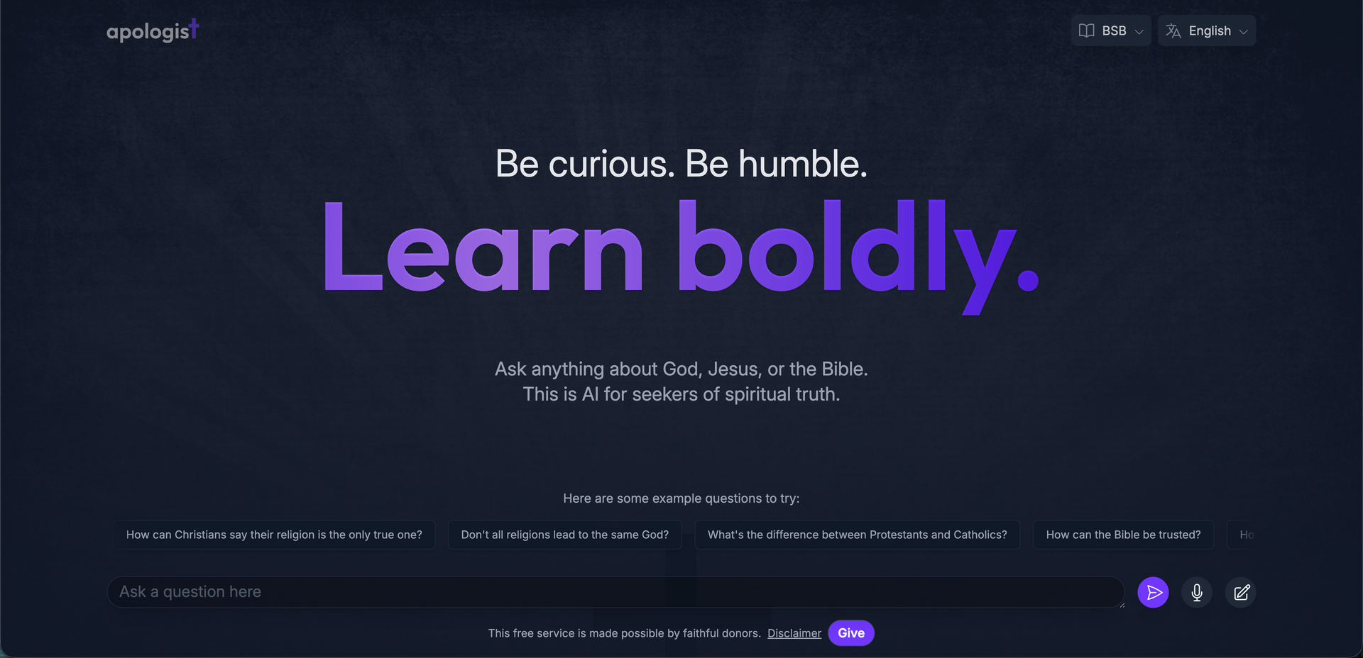 AI for evangelism