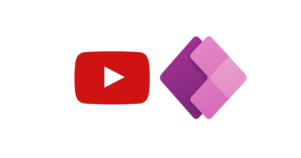 Youtube en Power Apps logo