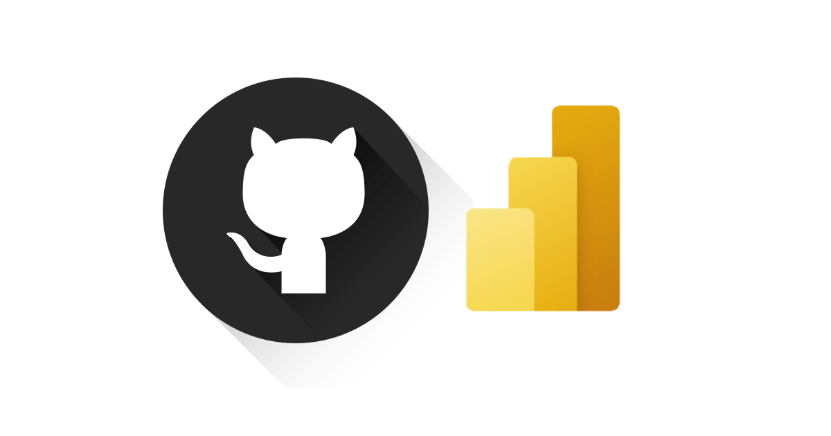 GitHub en Power BI logo