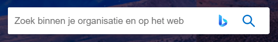 Zoekbalkje met de tekst: