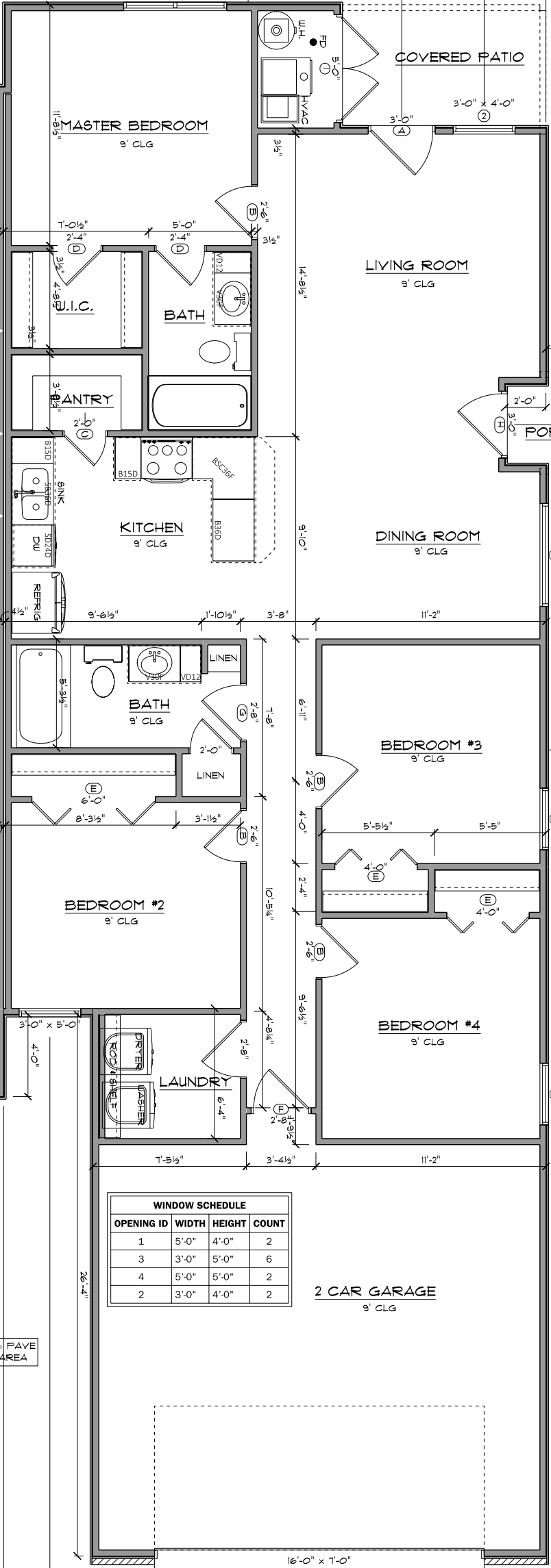 A black and white floor plan of a house.