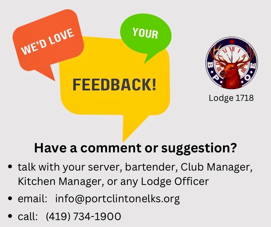 Elks Feedback Request