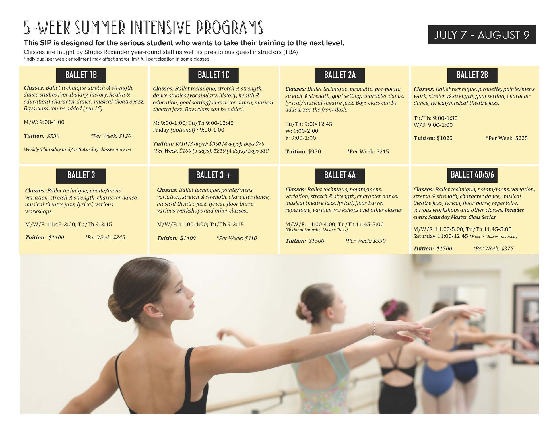 Ballet Program | Studio Roxander | Southern Oregon