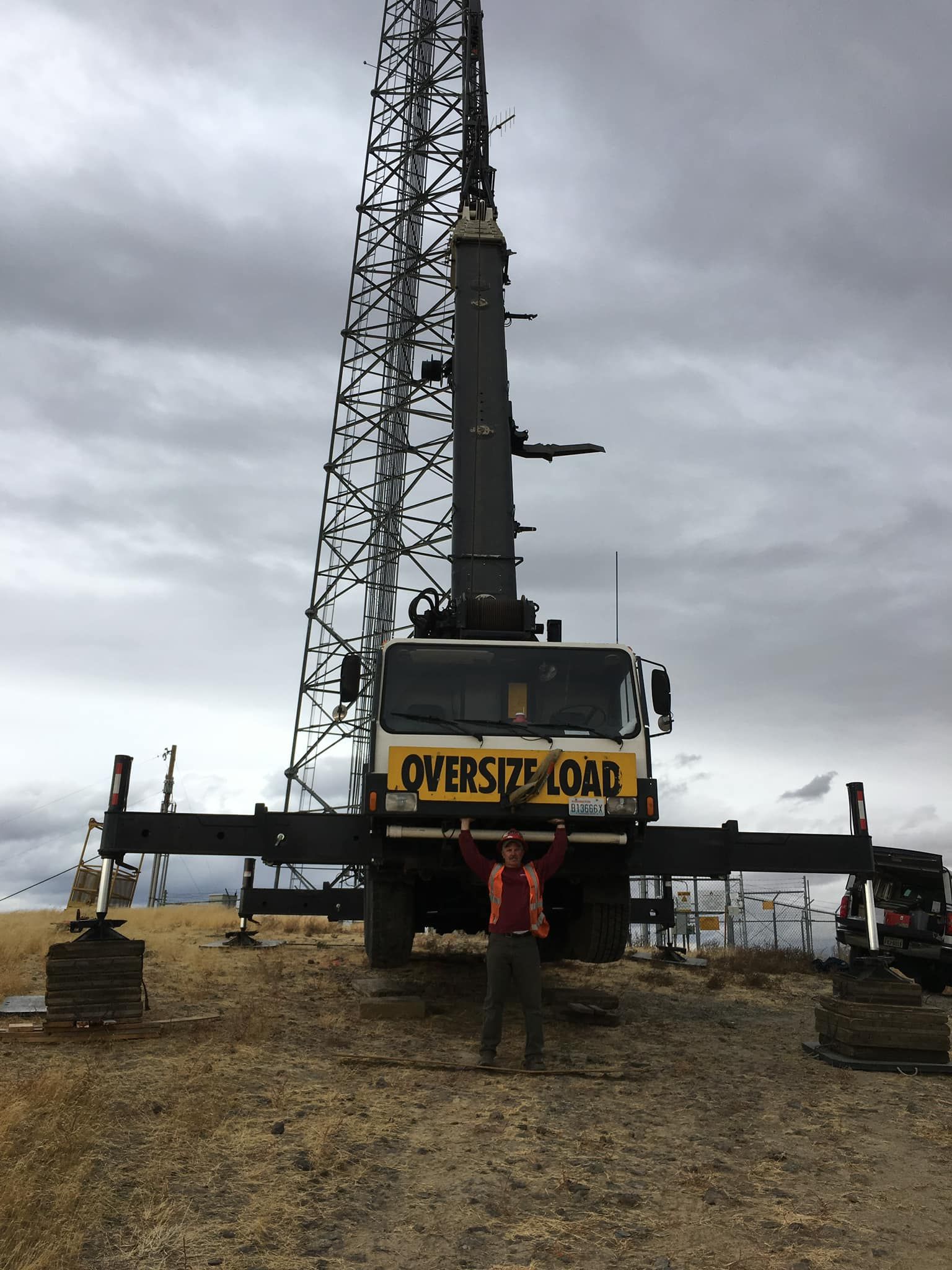 A large crane with 