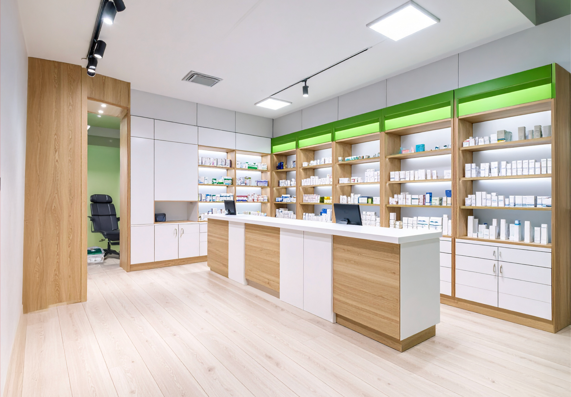 Dr. Max experience store mockup