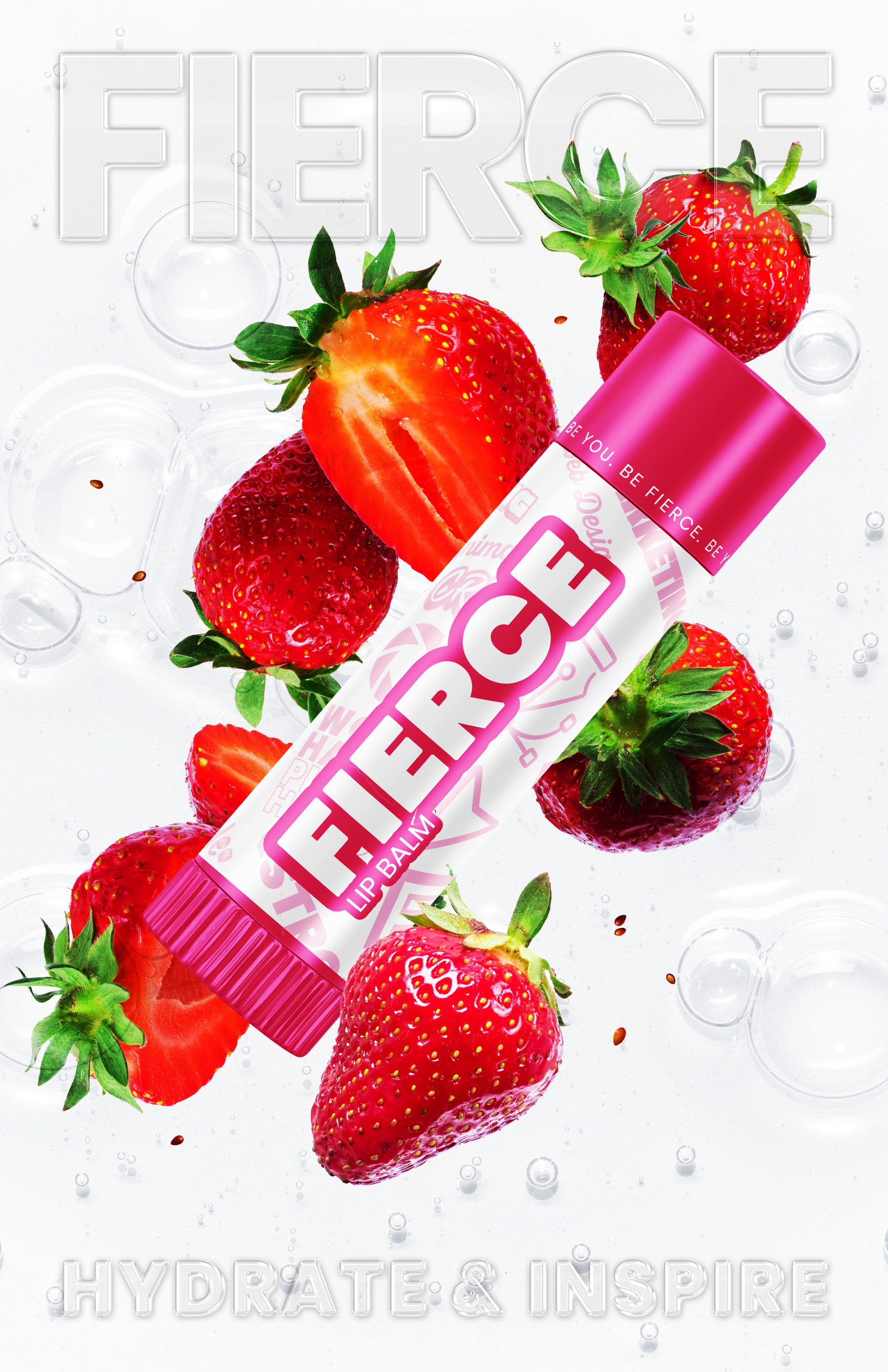Fierce chapstick poster before