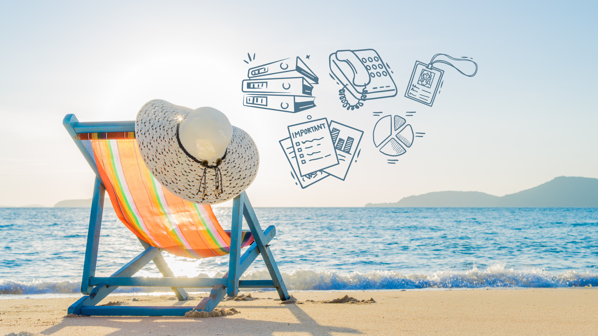 Liegestuhl am Strand, To Dos in der Arbeit