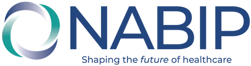 NABIP logo with blue and teal swirl icon and tagline “Shaping the future of healthcare”