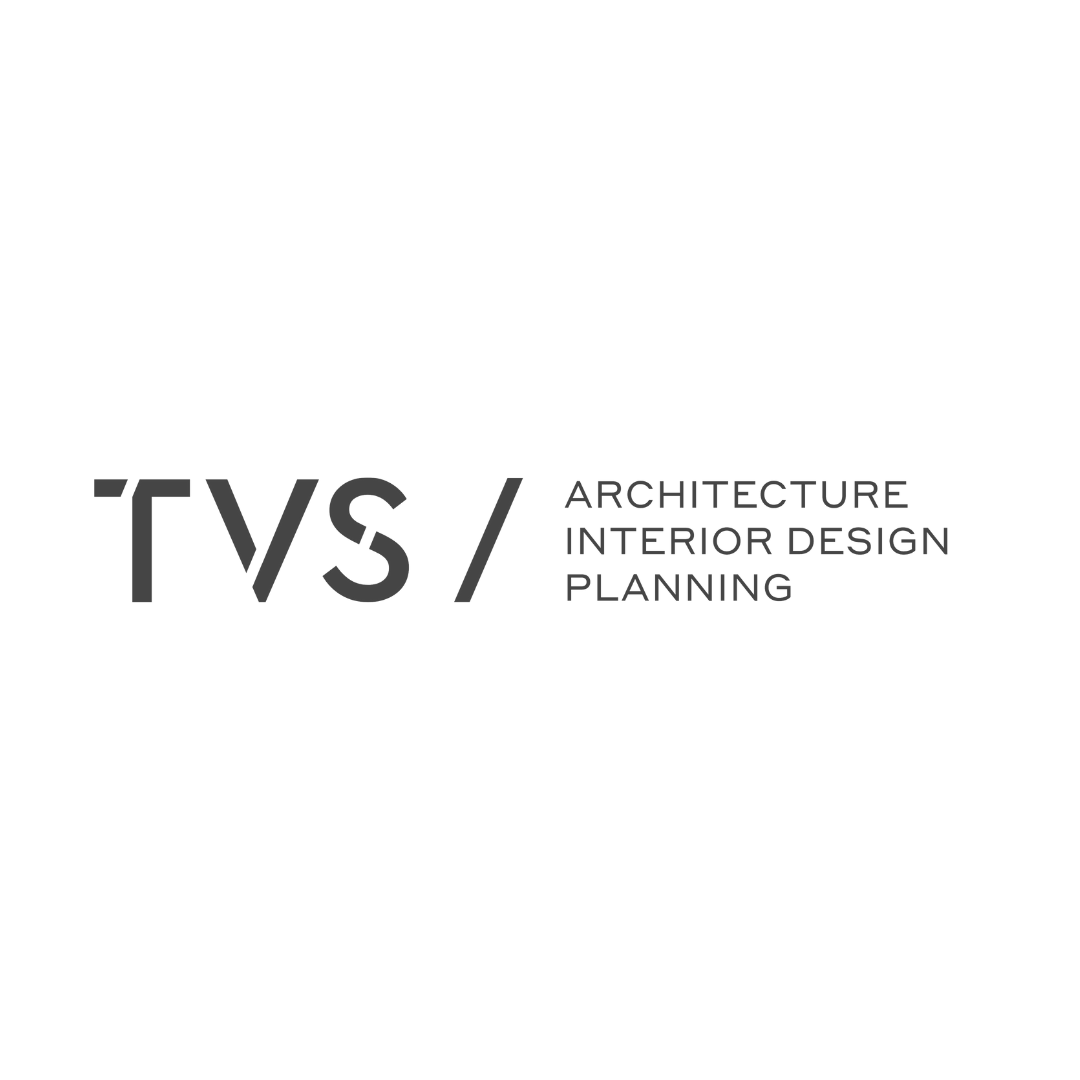 It is a logo for a company called tvs / architecture interior design planning.