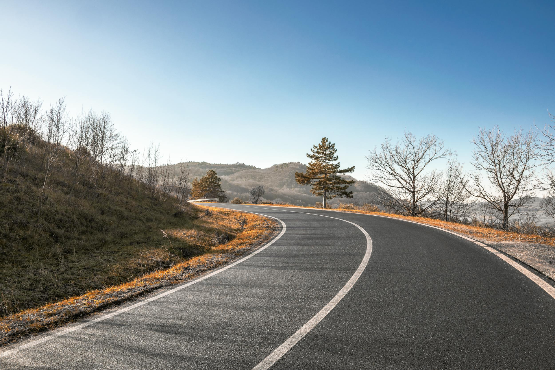 Winding Road Through Winston-Salem, NC