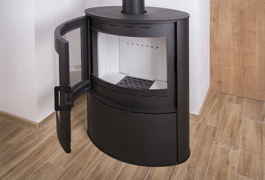 newly installed log burner