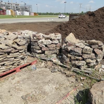 pallets of rock