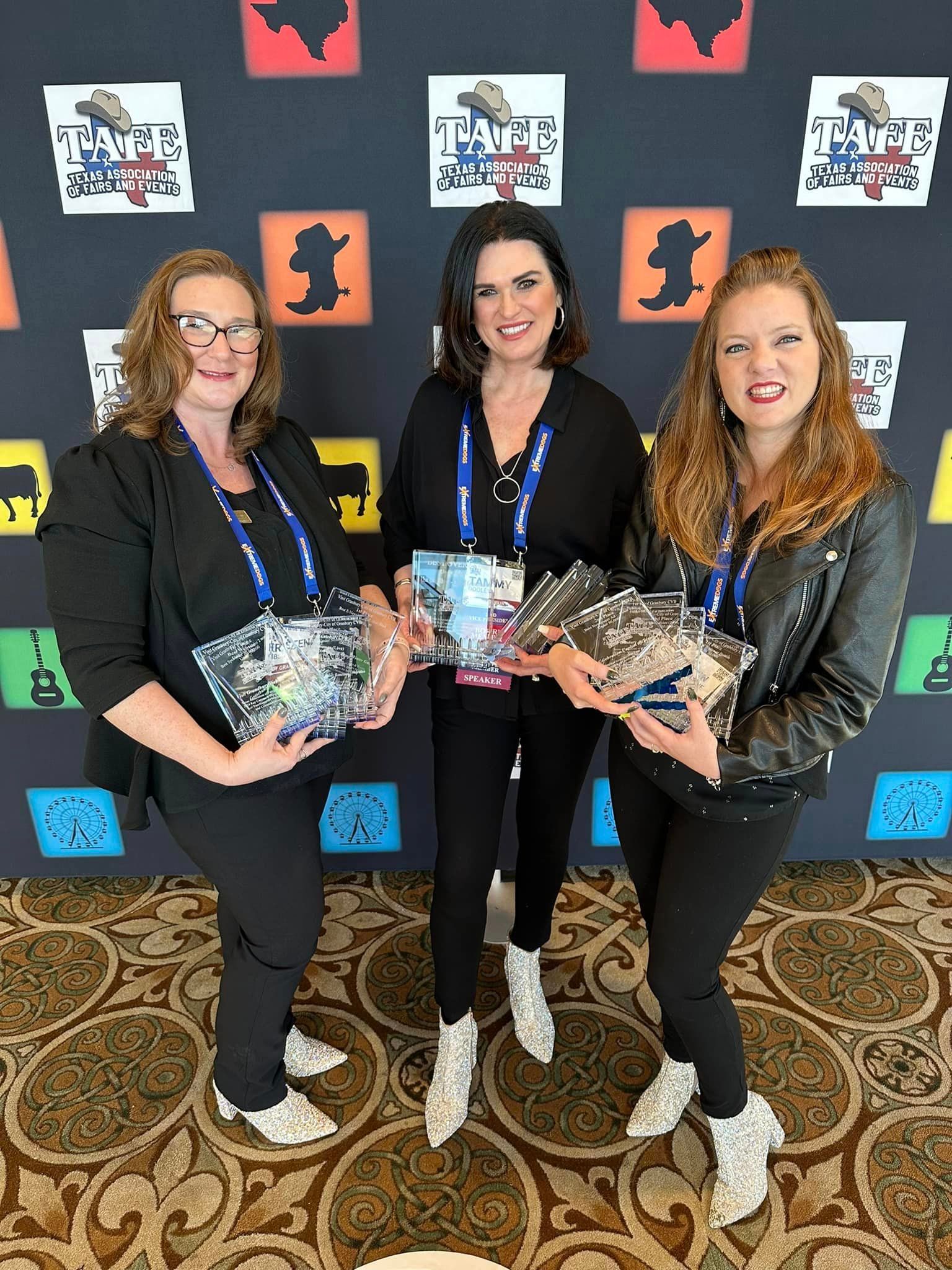 Pictured: Director Tammy Dooley, Asst Director Kristen Gibson, TDM, Event Coordinator Rhiannon Molin