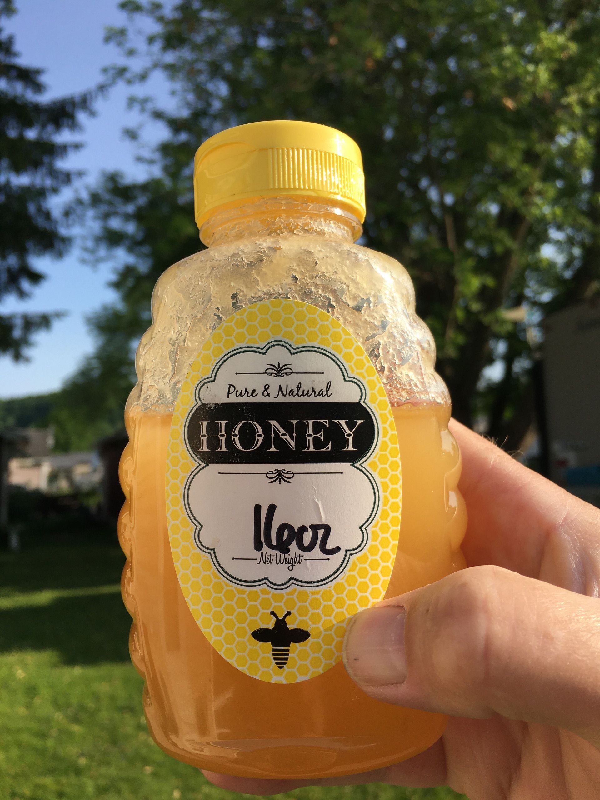 Container of honey