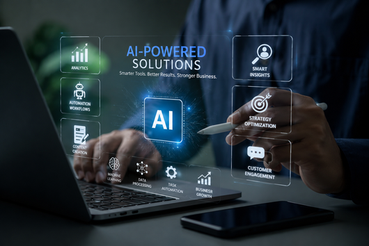 WDC AI-powered business solutions interface for automation and smart insights