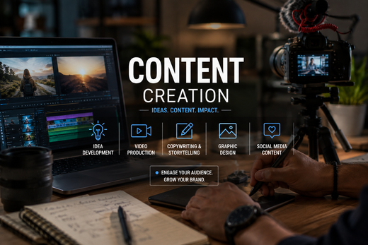 WDC content creation workspace with video, podcast, and social media tools