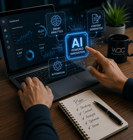 WDC AI-powered analytics, automation, and content-generation dashboard