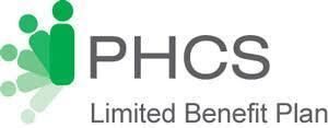 The logo for phcs limited benefit plan is green and white.