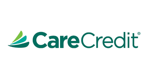 The carecredit logo is green and white on a white background.