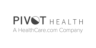 The logo for pivot health is a healthcare.com company.