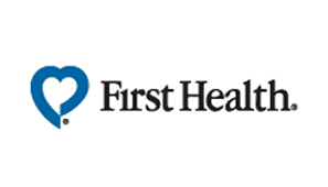 The first health logo has a heart in the middle of it.