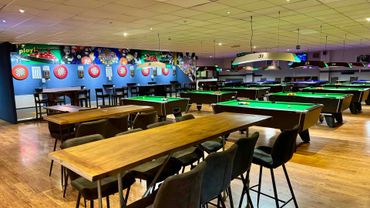 Interior of bar