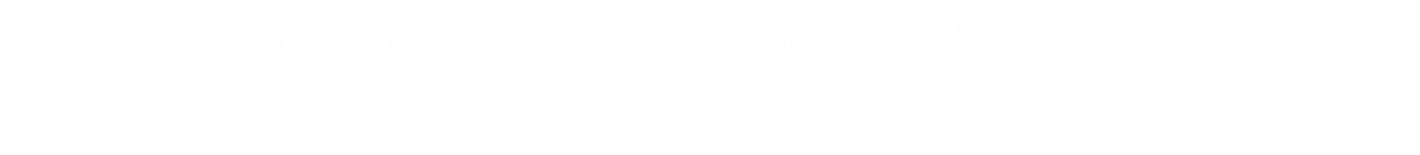 Providence Funeral Services logo in white text
