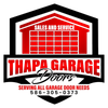 Thapa Garage logo with red-and-black service shop icon, &ldquo;Sales and Service,&rdquo; and phone number 586-305-0373