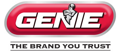 Genie logo in red and white with the slogan “THE BRAND YOU TRUST” underneath