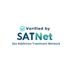 Verified by SATNet logo in blue and teal, with “Sex Addiction Treatment Network” text underneath