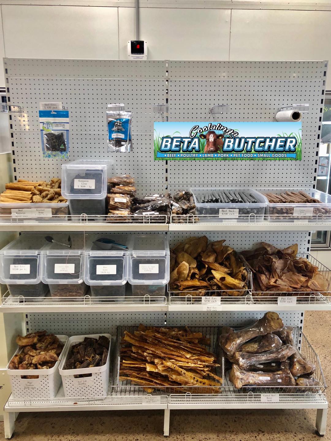 Pet Treats On A Shelf — Butcher in Darwin