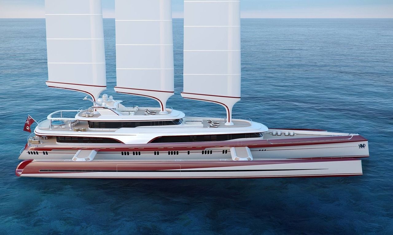 luxury trimaran yacht