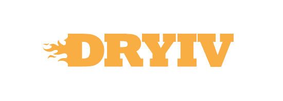 The word drytv is written in orange on a white background.