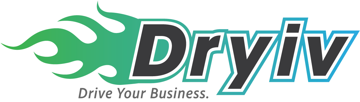 A logo for a company called dryiv drive your business