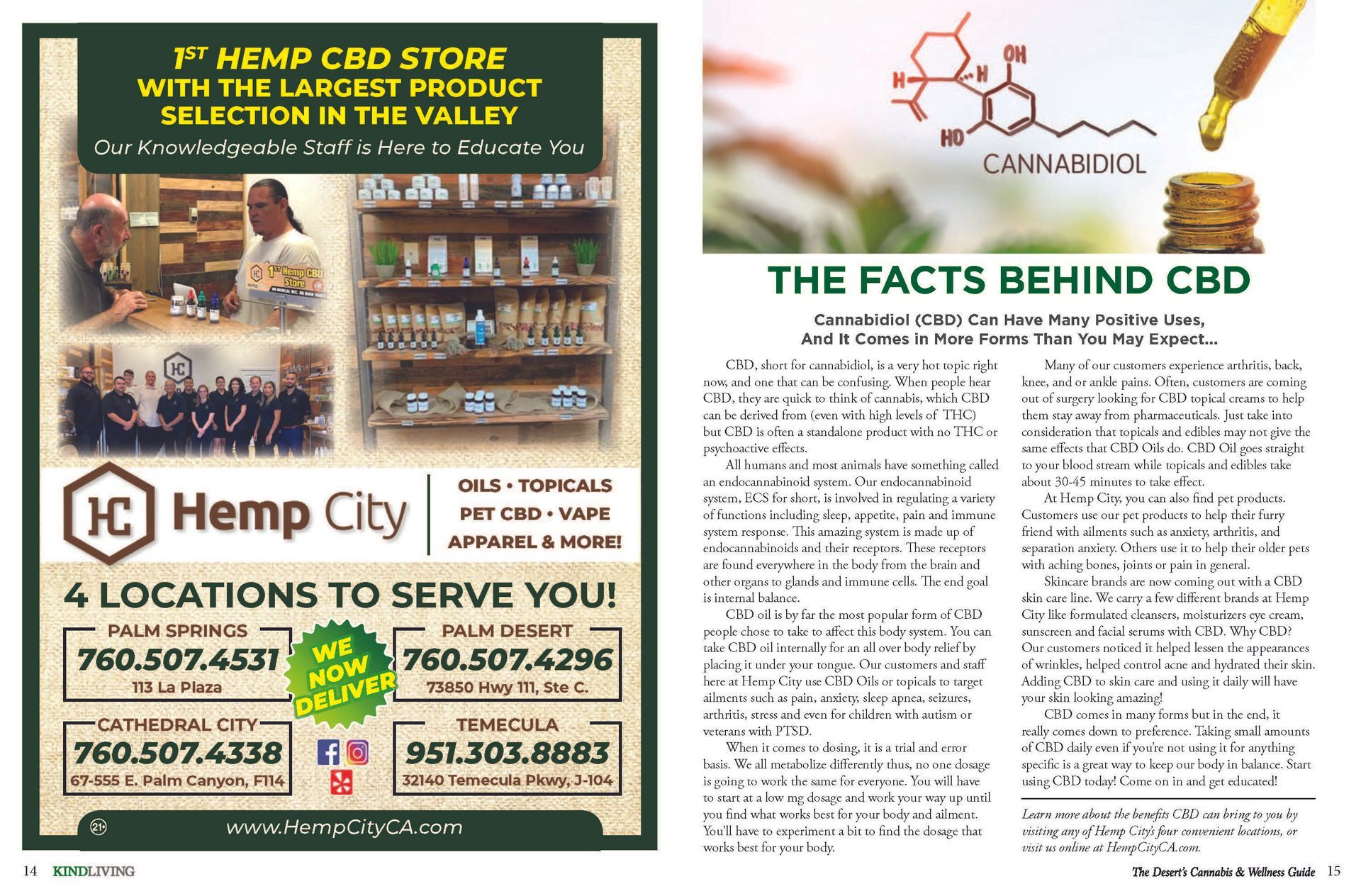 The facts behind cbd is a magazine article about hemp city.