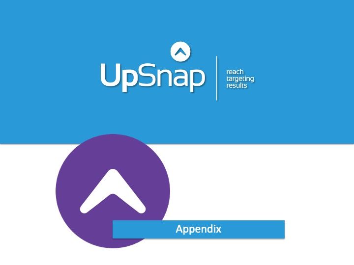 A blue background with the word upsnap on it