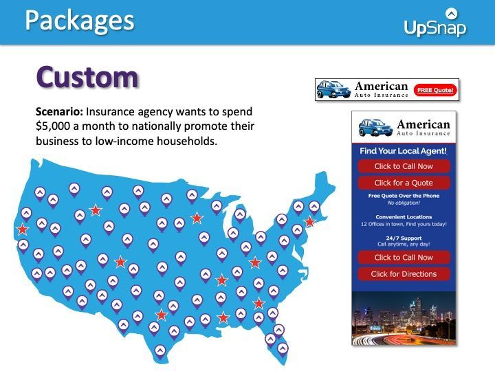 A map of the united states with the word custom on it