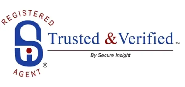 A logo for Registered Agent Trusted & Verified By Secure Insight.