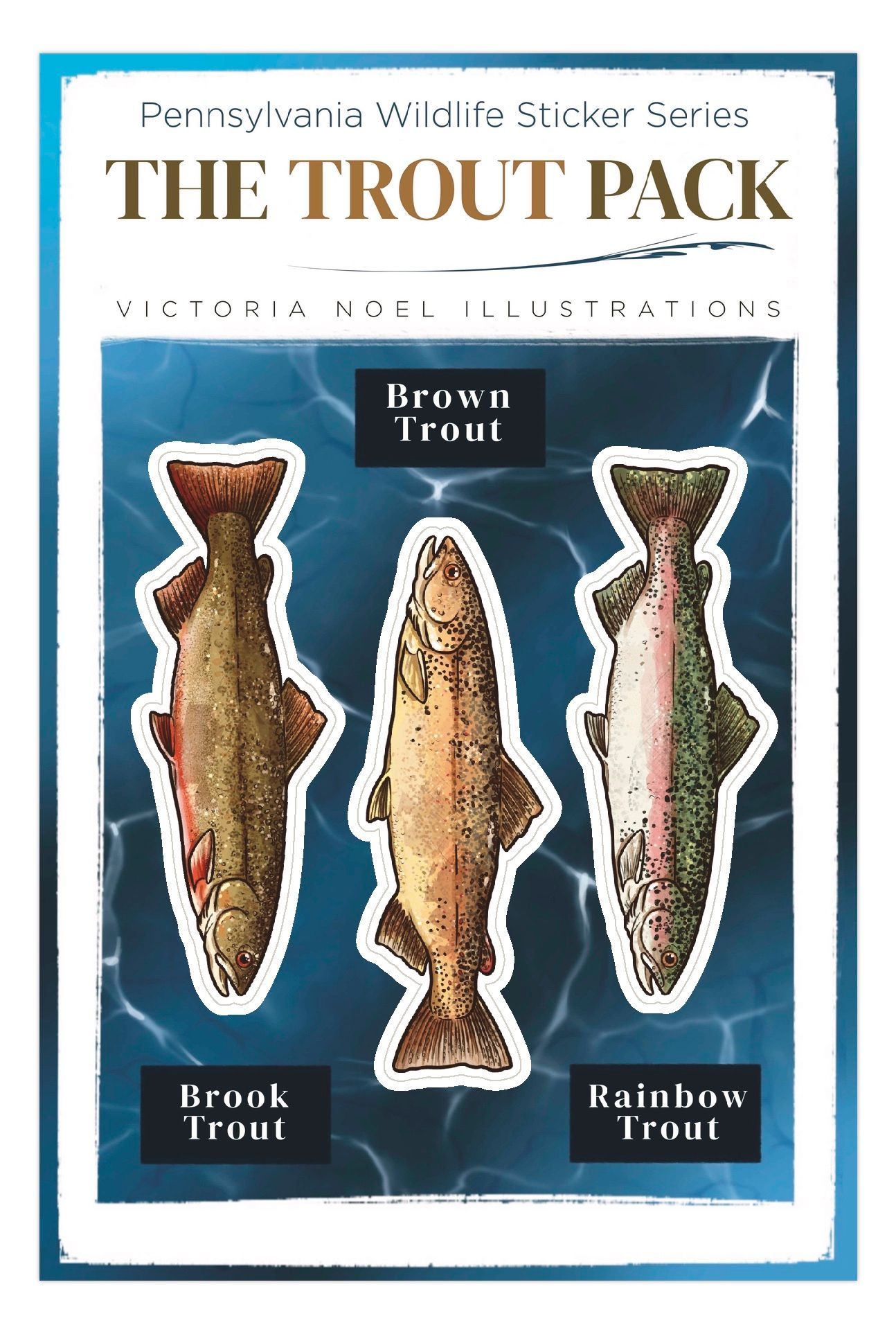 PA Wildlife Sticker Sheet: The Trout Pack
