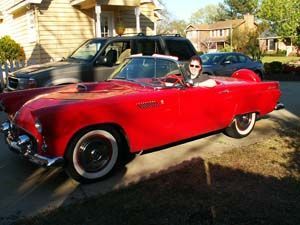 Red 1956 Thunderbird