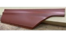 Red metal car body panel.