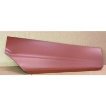 Red automotive replacement body panel.